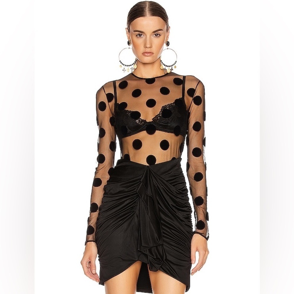 Redemption Draped Black Mini Skirt​​​​
